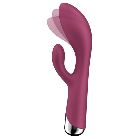 Satisfyer Spinning Rabbit 1 - vibrator cu braț rotativ pentru clitoris - roșu