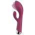 Satisfyer Spinning Rabbit 1 - vibrator cu braț rotativ pentru clitoris - roșu