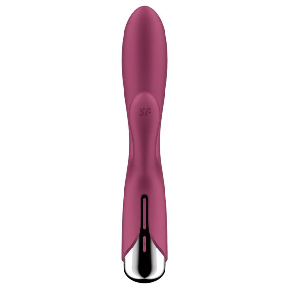 Satisfyer Spinning Rabbit 1 - vibrator cu braț rotativ pentru clitoris - roșu