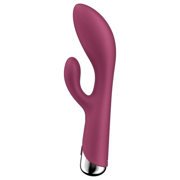 Satisfyer Spinning Rabbit 1 - vibrator cu braț rotativ pentru clitoris - roșu