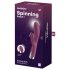 Satisfyer Spinning Rabbit 1 - vibrator cu braț rotativ pentru clitoris - roșu