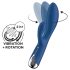 Satisfyer Spinning Rabbit 1 - vibrator rotativ cu braț clitoridian (albastru)