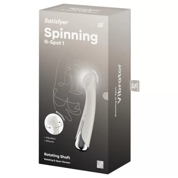 Satisfyer - Vibrator pentru punctul G cu cap rotativ - bej