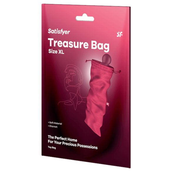 Satisfyer Treasure Bag XL - geantă de depozitare discretă - extra mare (roz)