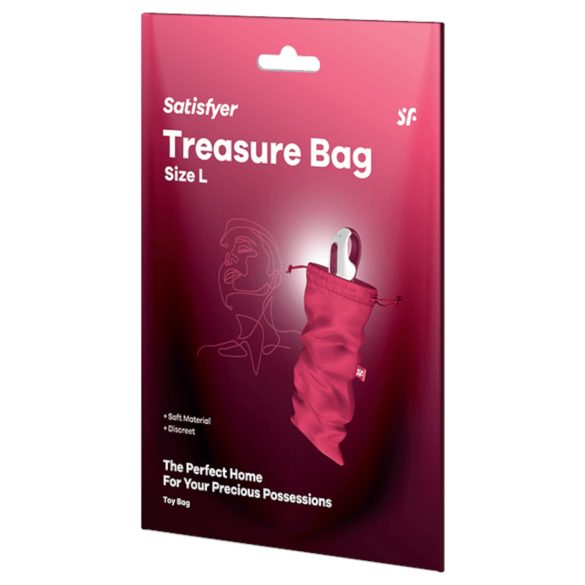 Satisfyer Treasure Bag L - geantă depozitare - mare (roz)