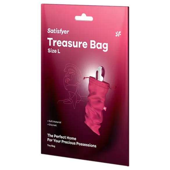 Satisfyer - sac depozitare discret - mărime mare - roz