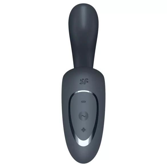 Satisfyer G for Goddess 1 - vibrator clitoridian și punctul G - silicon gri