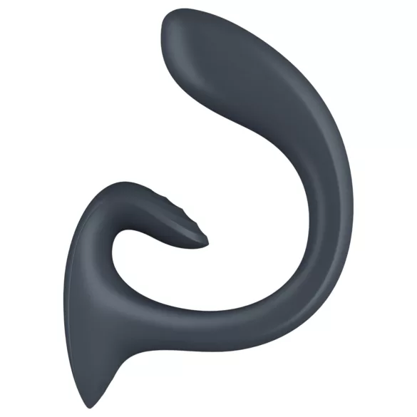 Satisfyer G for Goddess 1 - vibrator clitoridian și punctul G - silicon gri