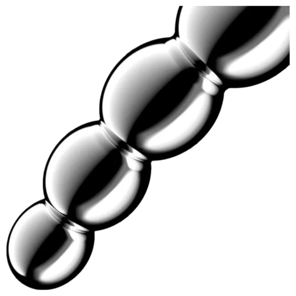 Satisfyer Star Force 1 - dildo metalic cu bile - oțel inoxidabil argintiu