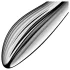 Satisfyer Pure Gravity 1 - dildo metalic cu striații - oțel inoxidabil argintiu