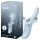 Satisfyer Heat Flex 4 - vibrator cu braț clitoridian încălzitor (albastru)