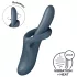 Satisfyer Heat Flex 4 - vibrator cu braț pentru clitoris cu încălzire (gri)