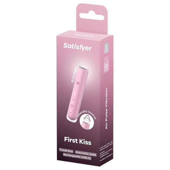 Satisfyer First Kiss - stimulator clitoridian cu unde de aer (roz)