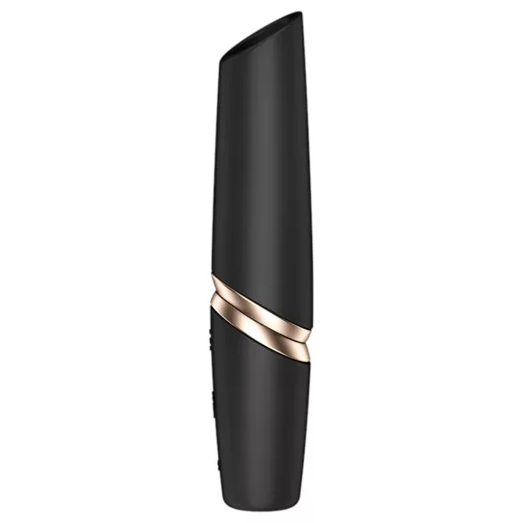 Satisfyer - vibrator tip ruj - stimulare clitoris - negru
