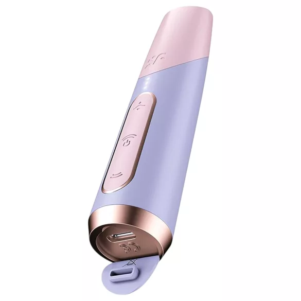 Satisfyer Bold Kiss - vibratoare tip ruj cu pulsații aeriene - roz