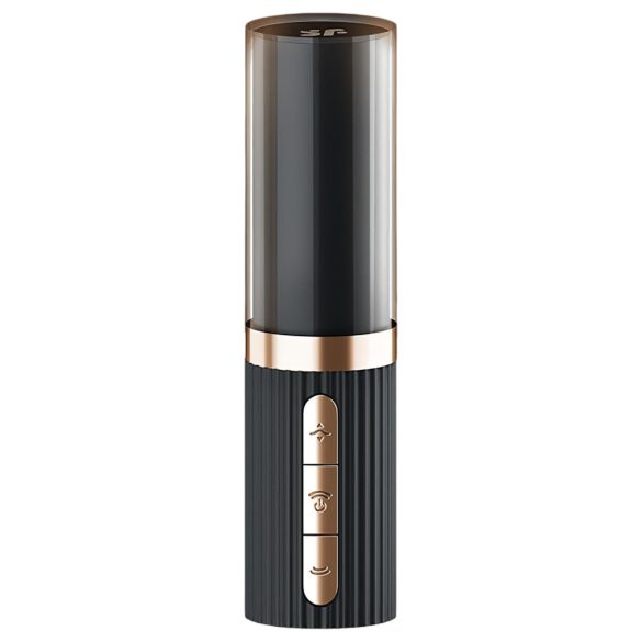 Satisfyer - Vibrator tip ruj cu pulsații aeriene - negru