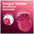 Satisfyer Tongue Twister - vibrator cu limbă rotativă pentru clitoris - roz