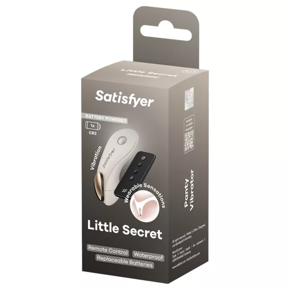 Satisfyer Little Secret - vibrator de chiloți purtabil (alb)