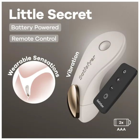 Satisfyer Little Secret - vibrator de chiloți purtabil (alb)