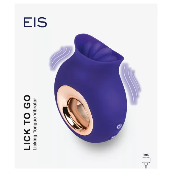 EIS Lick To Go - vibrator pentru stimulare orală - mov