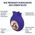 EIS Lick To Go - vibrator pentru stimulare orală - mov