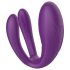 Mrow - vibrator cu 3 motoare, rezistent la apă, cu acumulator (mov)
