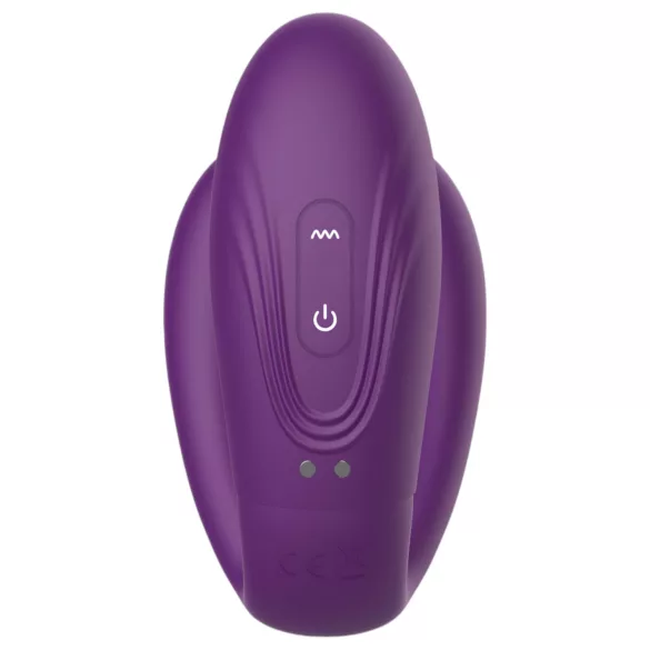 Mrow - vibrator pentru cuplu, 3 motoare, rezistent la apă, reîncărcabil, mov