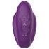 Mrow - vibrator cu 3 motoare, rezistent la apă, cu acumulator (mov)
