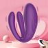 Mrow - vibrator cu 3 motoare, rezistent la apă, cu acumulator (mov)