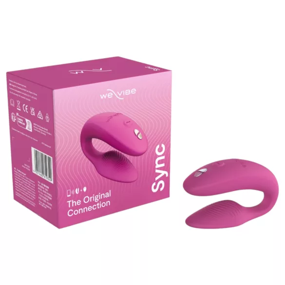 We‑Vibe Sync - vibrator pentru cuplu cu aplicație și telecomandă (roz)