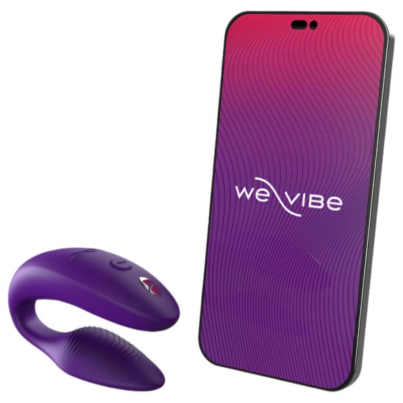 We-Vibe Sync - vibrator pentru cuplu, control prin aplicație, wireless, lila