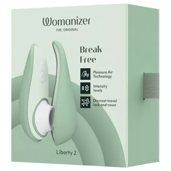 Womanizer Liberty 2 - stimulator clitoral cu unde de aer - reîncărcabil - verde