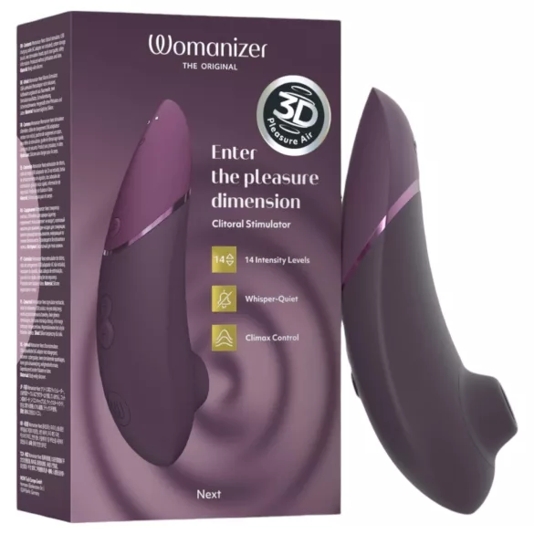 Womanizer Next - stimulator clitoris cu unde de aer - reincarcabil - mov