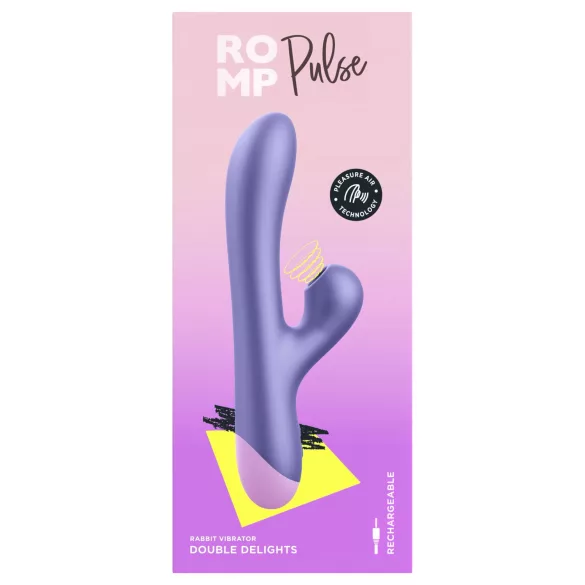 ROMP Pulse - Vibrator pentru punctul G cu stimulator clitoridian cu unde de aer