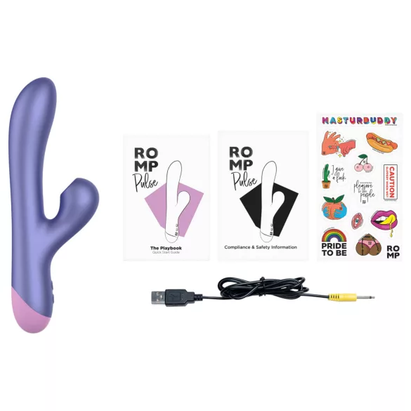 ROMP Pulse - Vibrator pentru punctul G cu stimulator clitoridian cu unde de aer