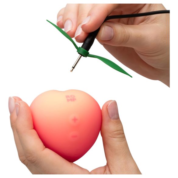 Romp Pink Peach - vibrator cu unde pulsatorii - silicon roz