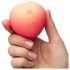 Romp Pink Peach - vibrator cu unde pulsatorii - silicon roz