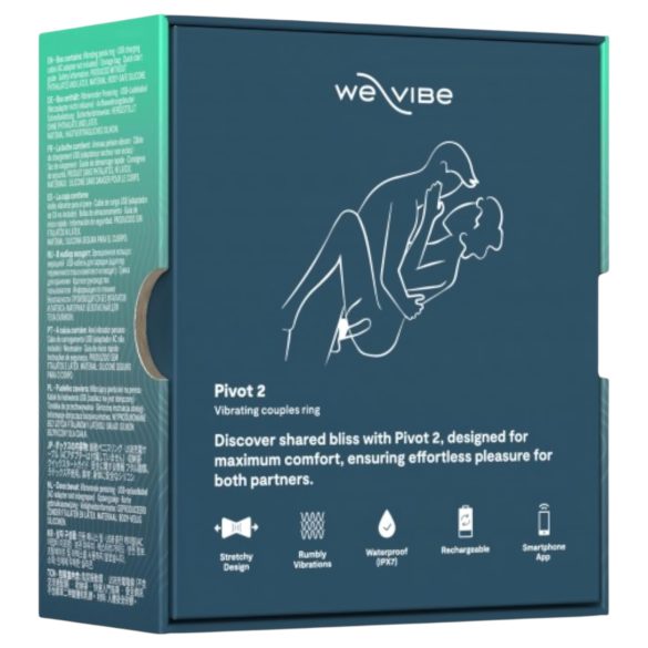 We-Vibe Pivot 2 - inel pentru penis cu vibrații inteligente - albastru