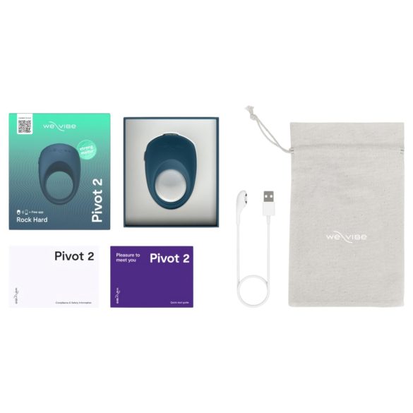 We-Vibe Pivot 2 - inel pentru penis cu vibrații inteligente - albastru