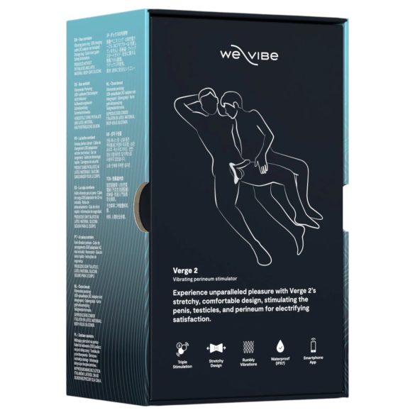 We-Vibe Verge 2 - inel vibrator penis inteligent - silicon negru