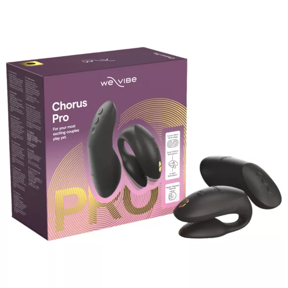 We-Vibe Chorus Pro - vibrator pentru cuplu cu aplicație și telecomandă (negru)