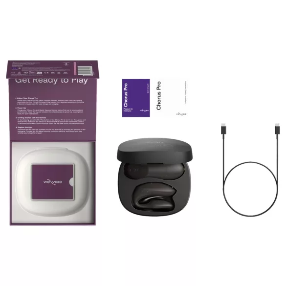 We-Vibe Chorus Pro - vibrator pentru cuplu cu aplicație și telecomandă (negru)