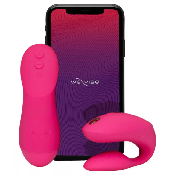 We-Vibe Chorus Pro - vibrator de cuplu cu aplicație și telecomandă (roz)