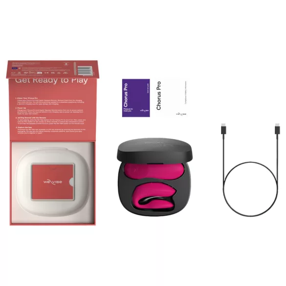 We-Vibe Chorus Pro - vibrator de cuplu cu aplicație și telecomandă (roz)