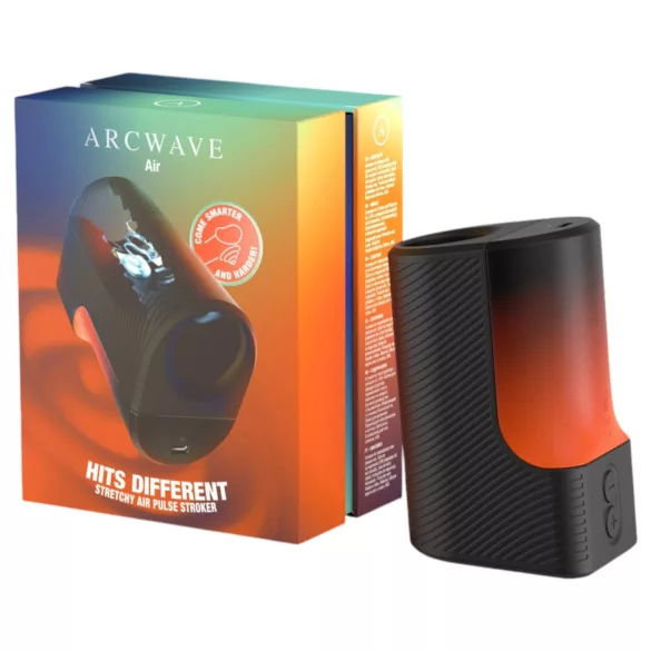 Arcwave Air - masturbator extensibil cu unde de aer, cu acumulator (negru)