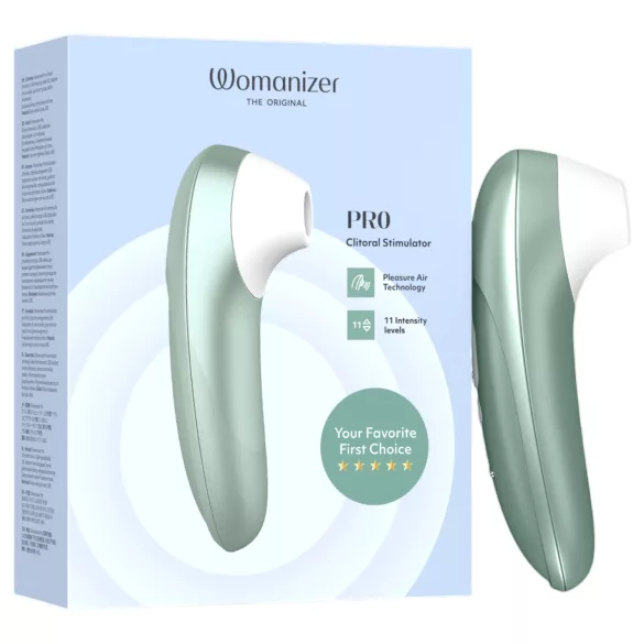 Womanizer Pro - stimulator clitoridian cu unde de aer (verde)