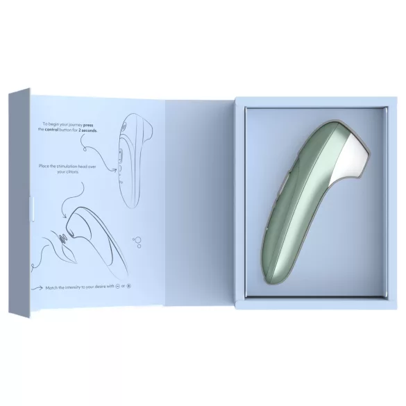 Womanizer Pro - stimulator clitoridian cu unde de aer (verde)