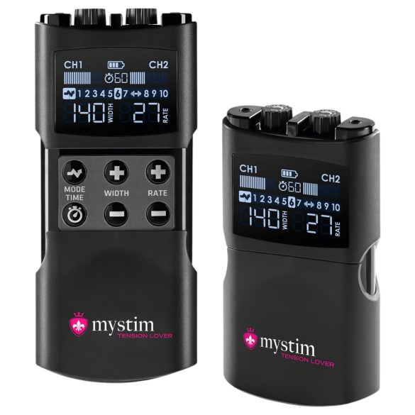 mystim Tension Lover 2 - set digital electro (negru)