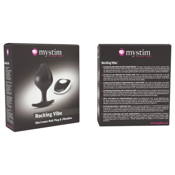 Mystim - vibrator anal electro - stimulare intensă - negru