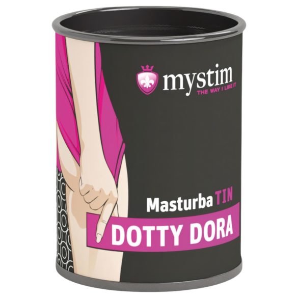 Mystim MasturbaTIN Dotty Dora - masturbator punctat (alb)